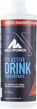 MultiPower Fit Active Konzentrat, 1000 ml Flasche, Rhabarber