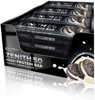 ironMaxx Zenith 50, 16 x 45 g Proteinriegel, Cookies & Cream