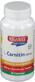Megamax L-Carnitin 500 mg Tabletten (30 Stk.)
