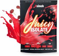 Juicy Isolate Whey Protein Pulver (Kirsche) 1 x 1000g - 95,2% Molkenproteinisolat.