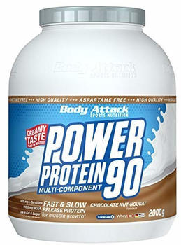 Body Attack Power Protein 90 2000g Chocolate Nut Nougat