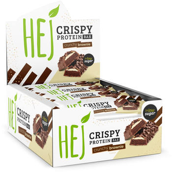 HEJ Crispy Protein Bar crunchy brownie 12x45g