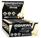 Stacker2 Barbarian Crunchy Protein Bar Proteinriegel Eiweißriegel (15x55g White Chocolate Peanut)