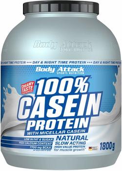 Body Attack 100% Casein Protein 1800g Natural