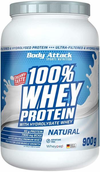 Body Attack 100% Whey Protein Neutral Pulver 900 g