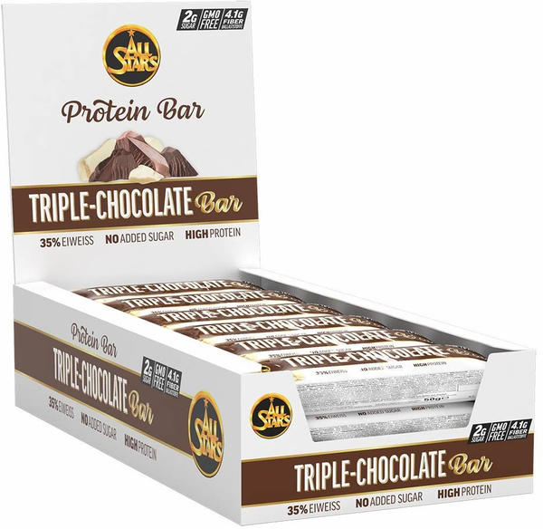 All Stars Protein Bar 18 x 50 g Triple Chocolate