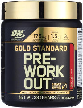 Optimum Nutrition Gold Standard Pre-Work Out Multifrucht Pulver 330 g