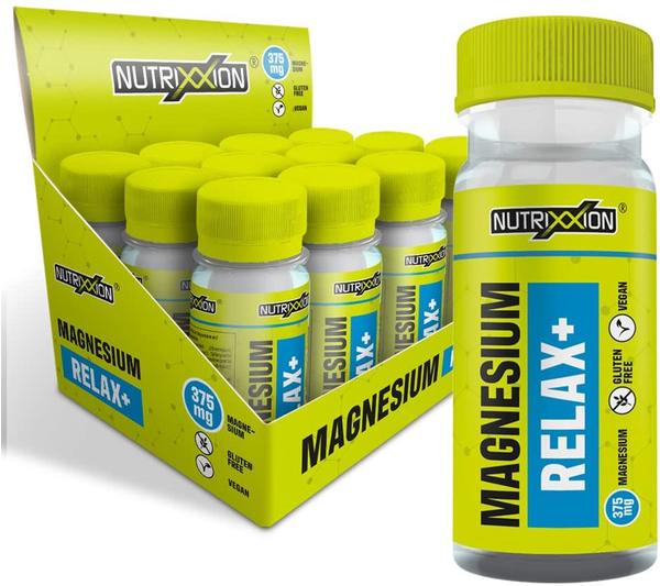 Nutrixxion Magnesium 375 +B6 Vitamin Shot 12 x 60ml Zitrus 2020 Nahrungsergänzung