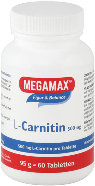 Megamax L-Carnitin 500 mg Tabletten (60 Stk.)