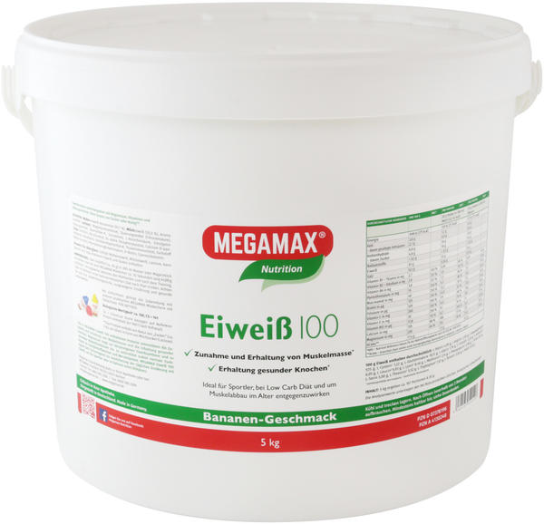 MEGAMAX Eiweiß 100 Banane Pulver 5000 g