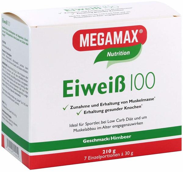 Megamax Eiweiss 100 Himbeer Pulver (7x30g)