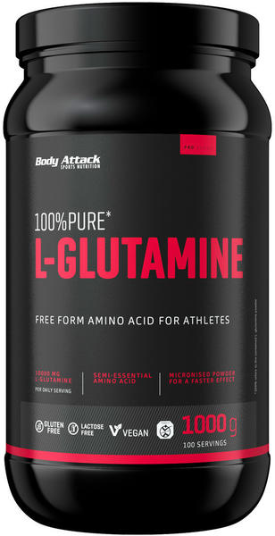 Body Attack 100% Pure L-Glutamine 1000g