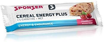 Sponser Sport Food Cereal Energy Plus Energie-Riegel 40 g Hafer, Weizen