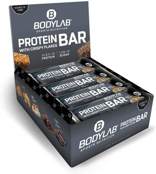 Bodylab24 Crispy Protein White Chocolate Riegel 12 x 65 g