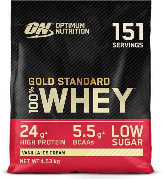 Optimum Nutrition Gold Standard 100% Whey Vanilla Ice Cream Pulver 4530 g