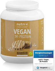Nutri-Plus Vegan 3K Protein 1000g Peanut Butter-Cookie