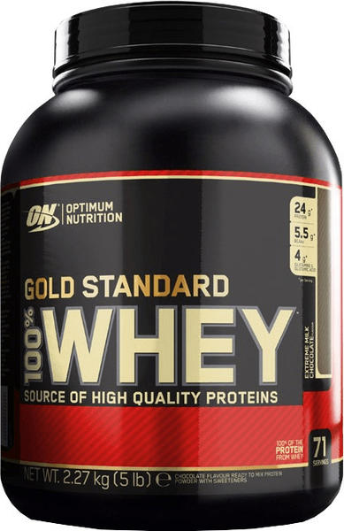Optimum Nutrition 100% Whey Gold Standard 2273g Extreme Milk Chocolate NEW