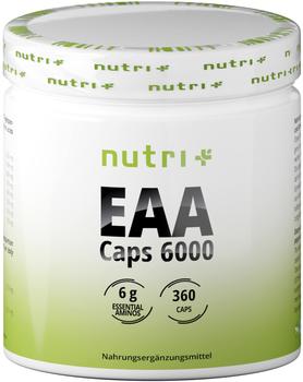 Nutri + nutri+ vegane EAA Kapseln 6000 360 Kapseln Dose