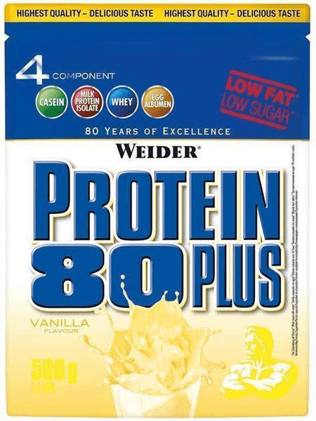 WEIDER Protein 80 Plus Vanille Pulver 2 x 500 g
