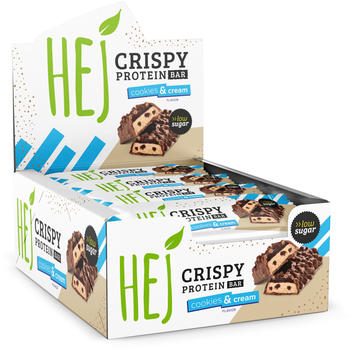 HEJ Crispy Protein Bar cookies&cream 12x45g
