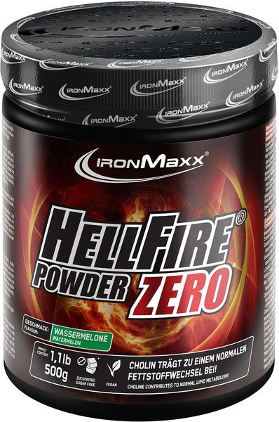 ironMaxx Hellfire Fatburner Zero Powder, 500 g Dose Wassermelone
