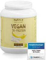 nutri+ Veganes Protein Pulver 3k - Banana 1000 g