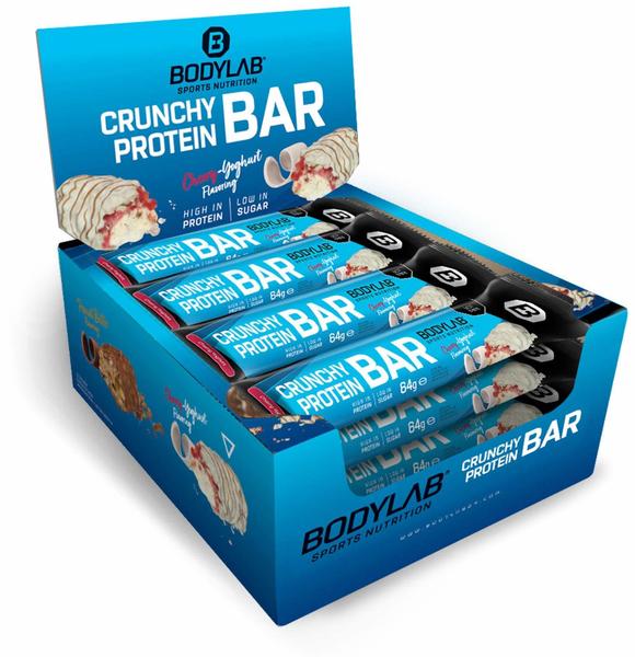 Bodylab24 Crunchy Protein Bar - 12x64g - Cherry-Yoghurt