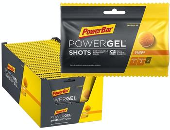 PowerBar PowerGel Shots Box 24 x 60g Orange 2022 Nutrition Sets & Sparpacks