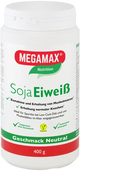 Megamax Soja-Eiweiß vegan Neutral 400 g (15560064)