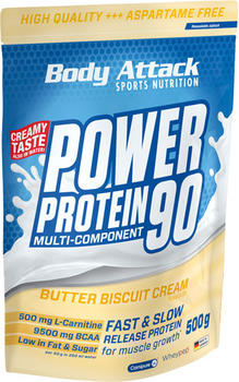 Body Attack Power Protein 90 500g Butter Biscuit Cream