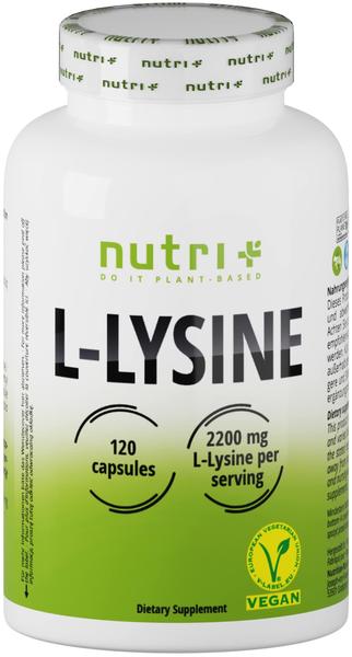 Nutri + nutri+ vegane L-Lysin Kapseln, 120 Kapseln Dose