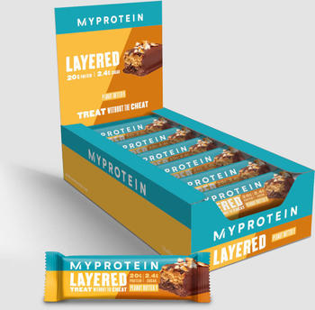 Myprotein 6 Layer Proteinriegel (P5648RLBPEA60x12) Erdnussbutter
