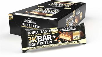 Layenberger 3K BAR High Protein Triple Taste Peanut Almond Coconut, (21 x 45 g)