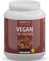 nutri+ Veganes Protein Pulver 3k - Chocolate 1000 g
