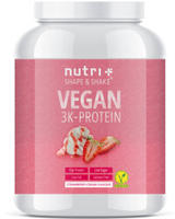 nutri+ Veganes Protein Pulver 3k - Strawberry Cream 1000 g