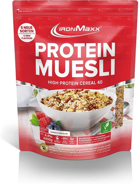 ironMaxx Protein Müsli, 2000g Beutel, Cookies & Chocolate