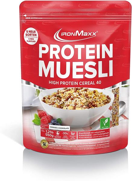 ironMaxx Protein Müsli, 550g Beutel, Cookies & Chocolate