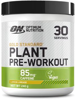 Optimum Nutrition Gold Standard Plant Pre-workout, - 240g - Lemon Limeade