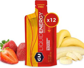 GU Liquid Energy Gel 12 x 60 Gels, Erdbeer-Banane