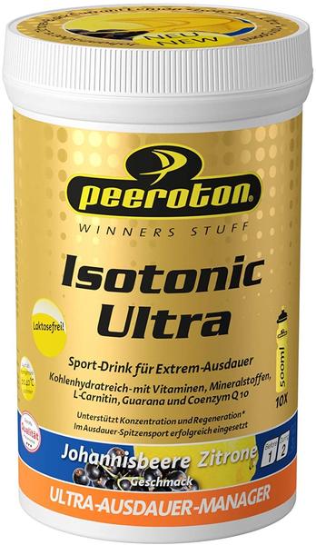 Peeroton Isotonic Ultra Sport Drink Dose 300g Schwarze Johannisbeere-Zitrone 2021 Nahrungsergänzung