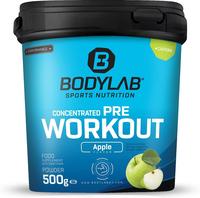 Bodylab24 Concentrated Pre Workout Gr&uuml;ner Apfel 500g, enth&auml;lt unter anderem