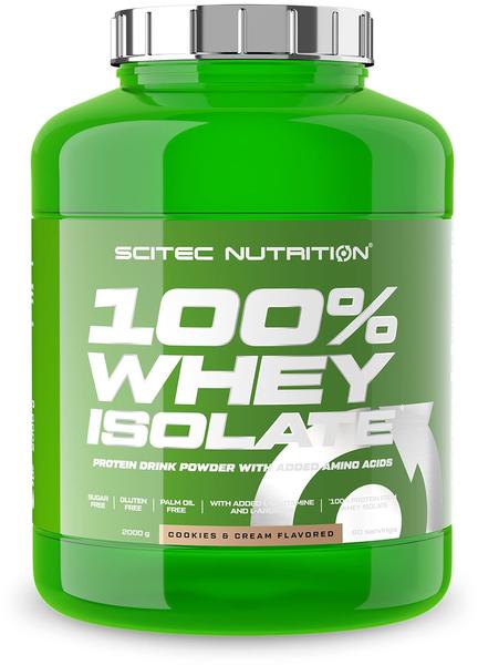 Scitec Nutrition 100% Whey Isolate Cookies & Cream Pulver 2000 g