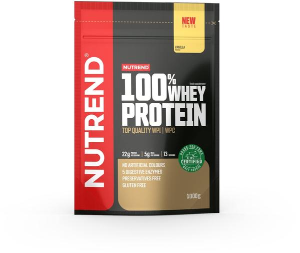 NUTREND 100% Whey Protein, 1000g Beutel, Vanille