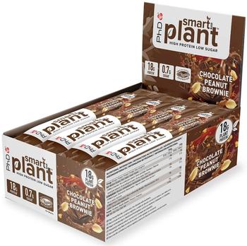 PHD Smart Bar Plant 12 x 64g Proteinriegel, Choc Peanut Brownie