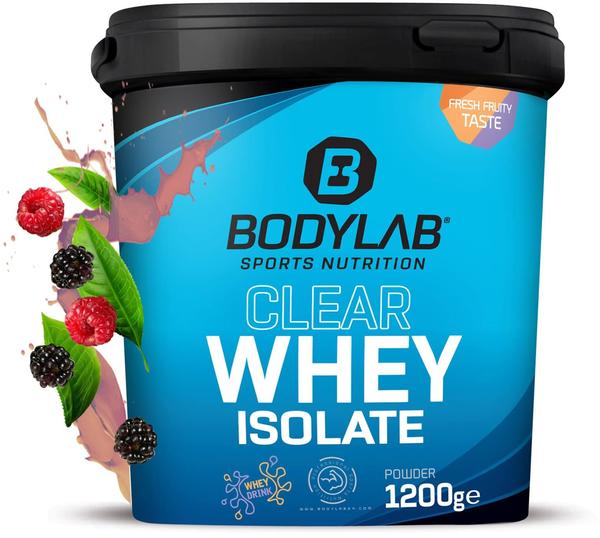 Bodylab24 Clear Whey Isolate - 1200g - Eistee Waldfrucht