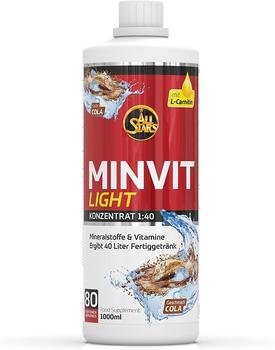 All Stars Minvit light, Cola, 1er Pack (1 x 1000 ml)