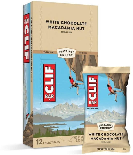 Clif Energieriegel weiße Schokolade Macadamia Nuss 12x68g