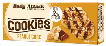 Body Attack Low Sugar Cookies 115 g Peanut Choc