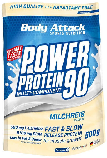 Body Attack Power Protein 90 500g Milchreis