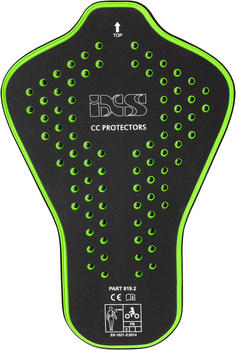 IXS CCS Level 2 Rückenprotektor schwarz/grün